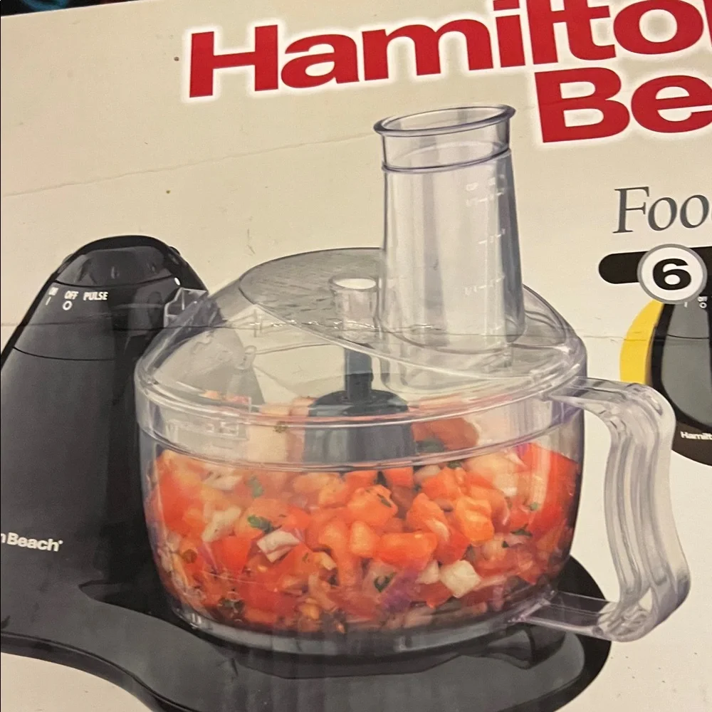 Hamilton Beach Black and Clear Food Processor